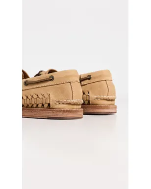Sperry ゴールドカップ ウォーブン レザー ボートシューズ タン - サムネイル3