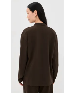 SPRWMN 長袖オーバーサイズ ポロTシャツ - サムネイル3