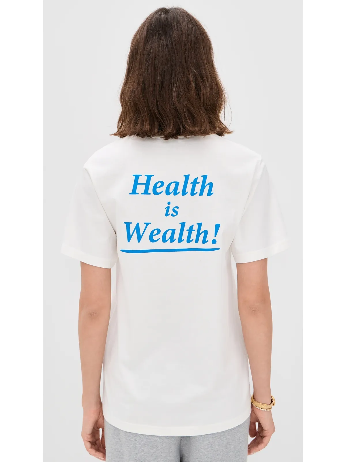 Sporty & Rich ヘルス・イズ・ウェルス Tシャツ - 画像3