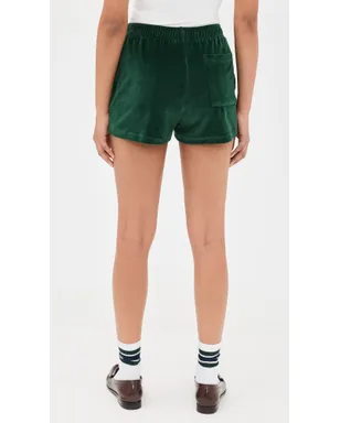 Sporty & Rich クラウン テニス ベロア ショーツ - サムネイル3