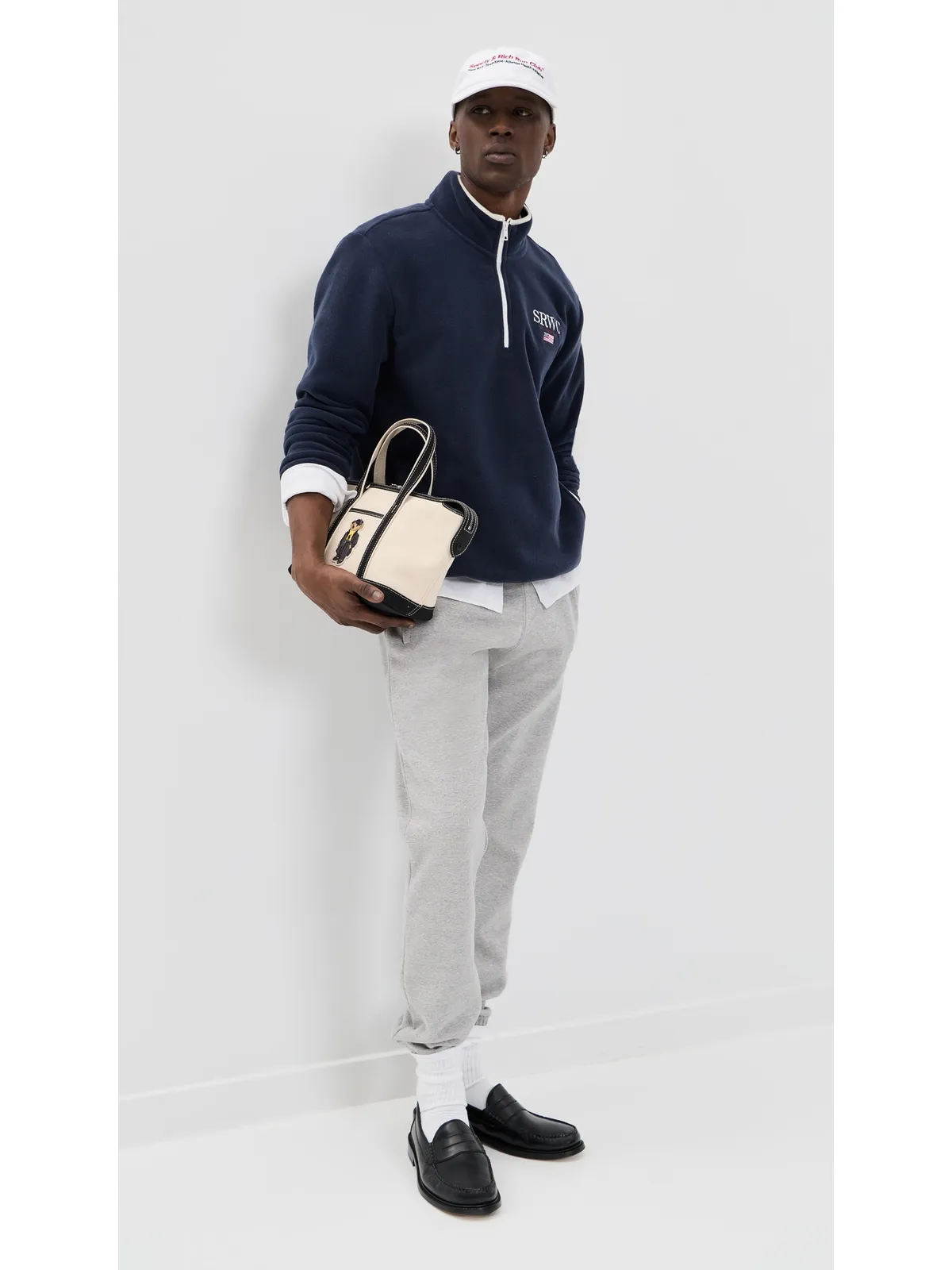 Sporty & Rich ノーティカル ポーラークォータージップ - 画像5