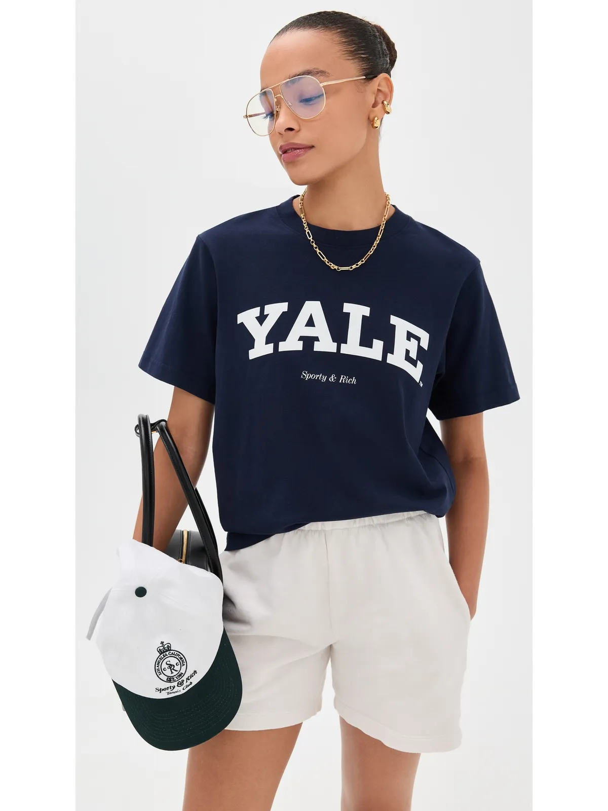 Sporty & Rich イエール クラシック Tシャツ - 画像2
