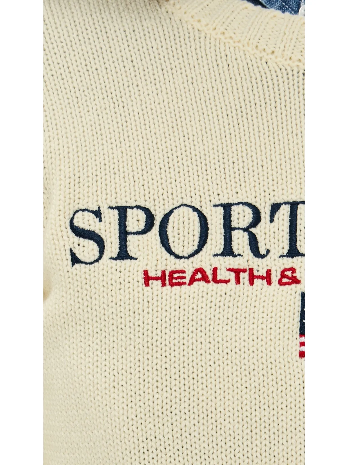 Sporty & Rich ノーティカルニットセーター（エクリュ） - 画像6