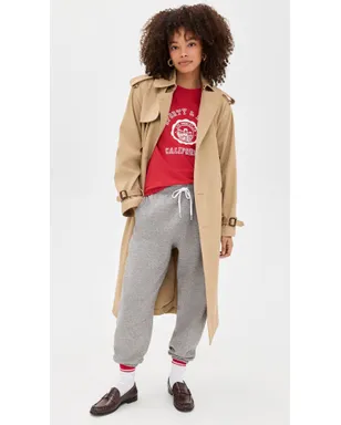 Sporty & Rich カリフォルニア エンブレム ロング フットボールTシャツ Ruby/White - サムネイル5