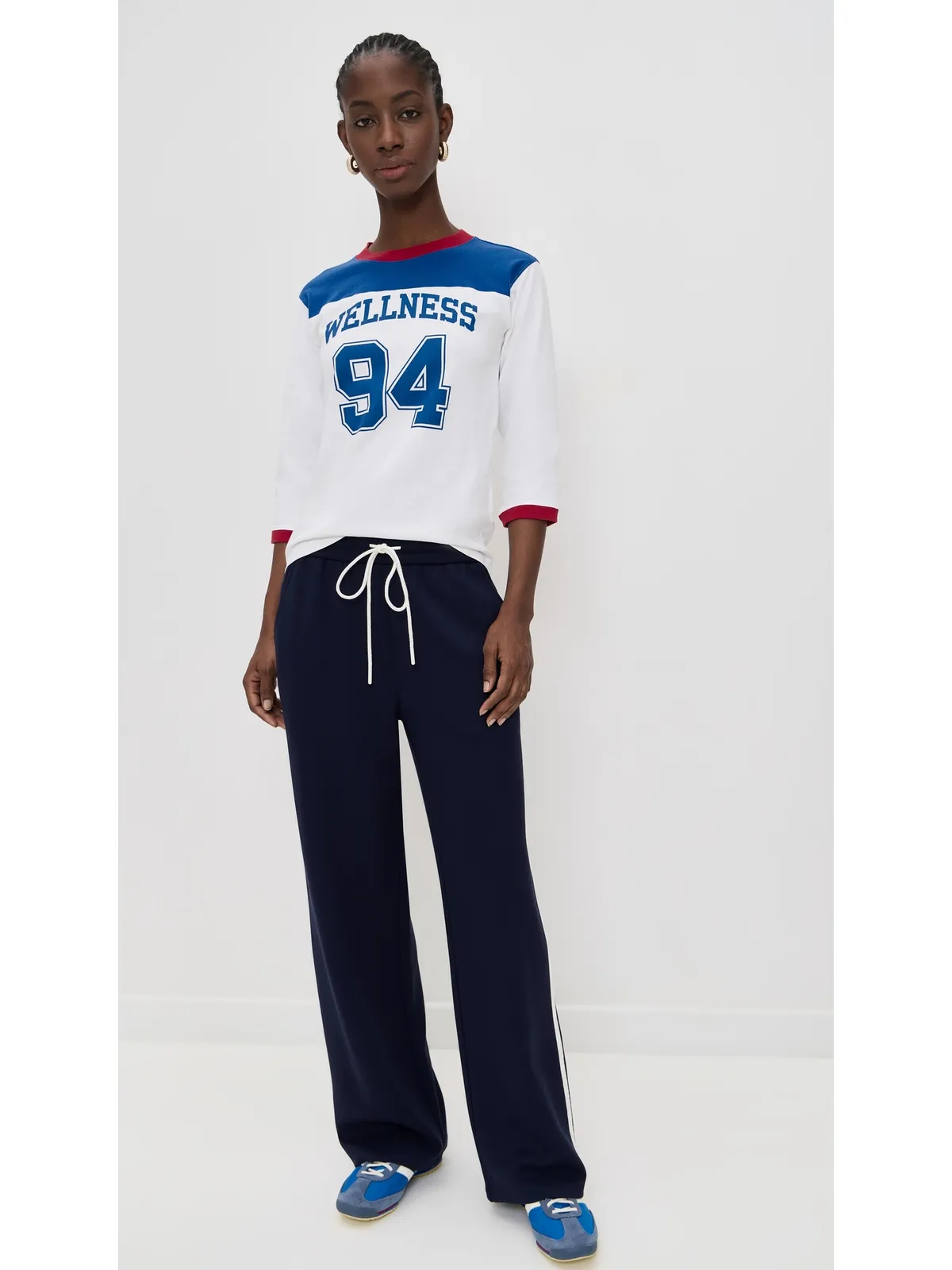 Sporty & Rich ウェルネス94 ロングフットボールTee - 画像5