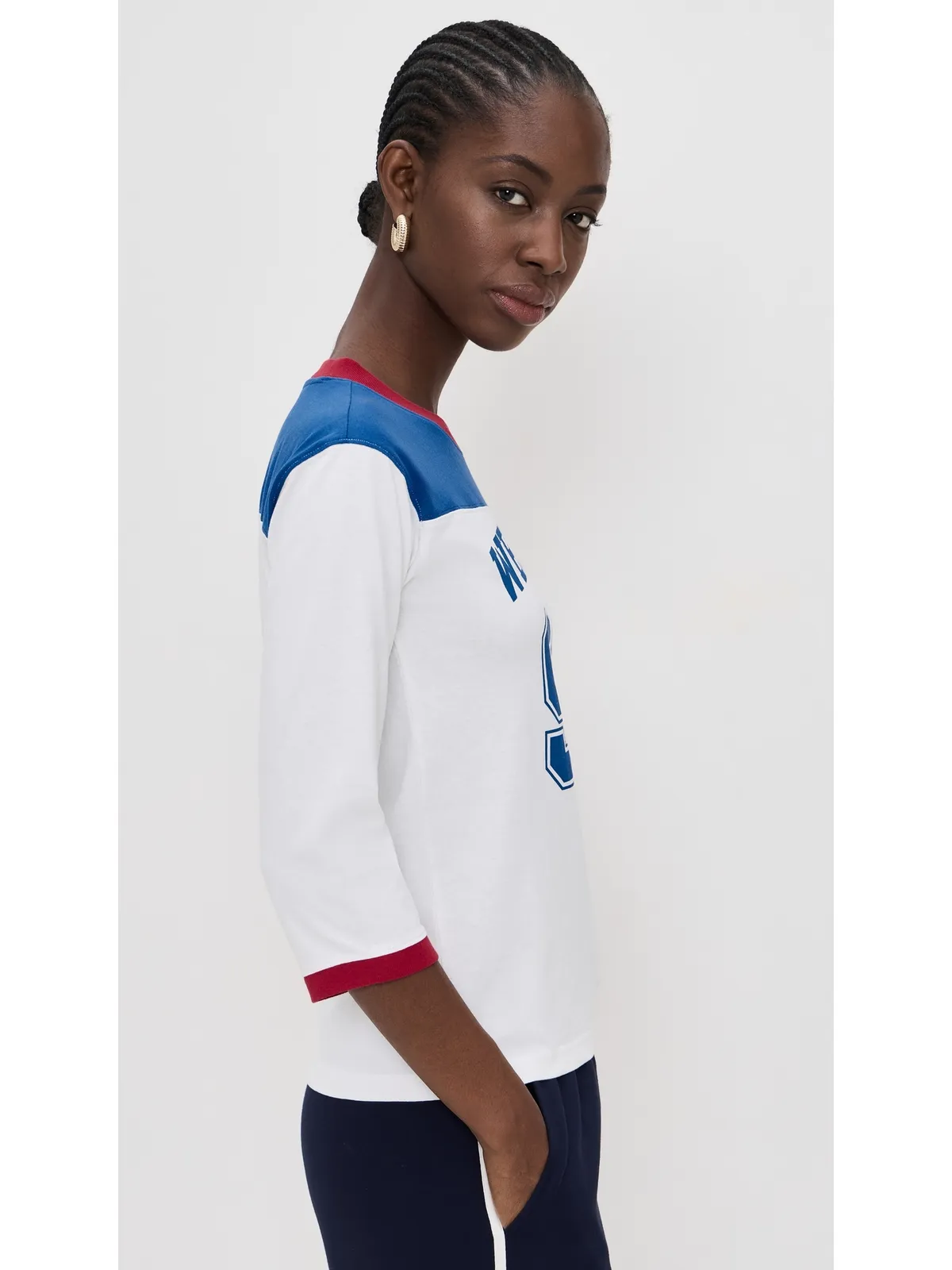 Sporty & Rich ウェルネス94 ロングフットボールTee - 画像4