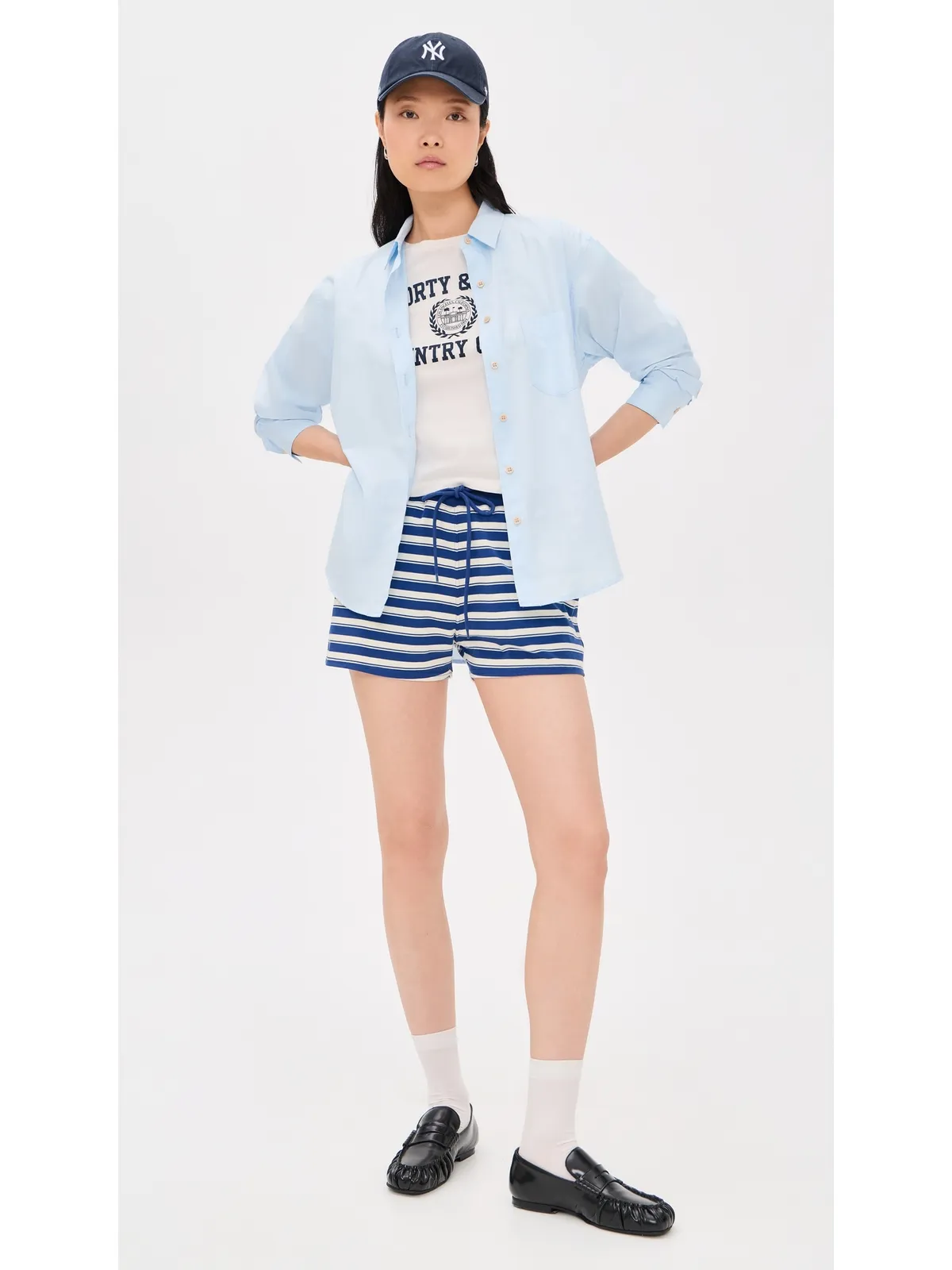 Sporty & Rich Varsity Crest エッセンシャルTシャツ - 画像5