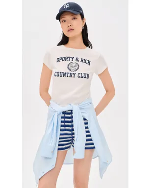 Sporty & Rich Varsity Crest エッセンシャルTシャツ - サムネイル2