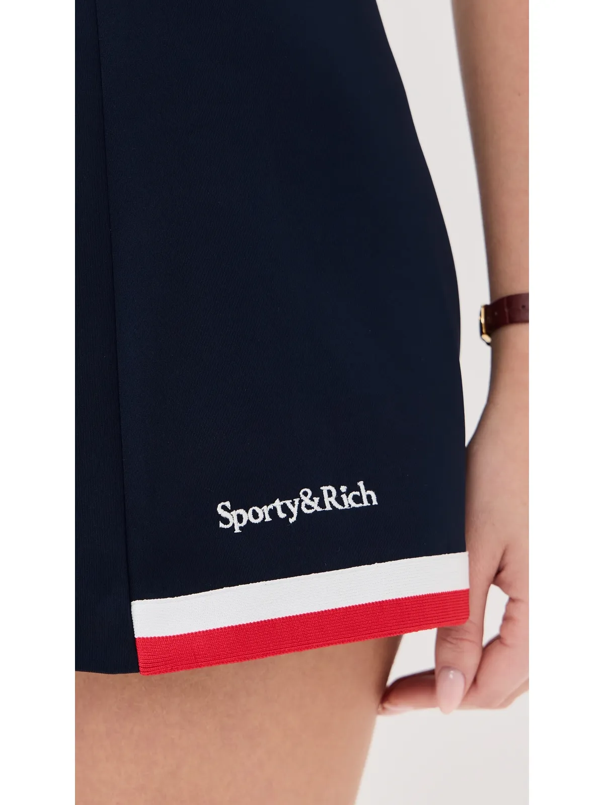 Sporty & Rich セリフロゴ ミラ プリーツスカート - 画像6