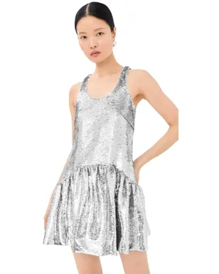 Simone Rocha テーパードバックペプラムミニドレス - サムネイル1