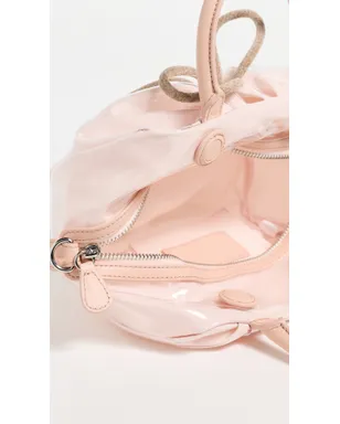 Simone Rocha ミニギャザー トップハンドルバッグ クリア/ベージュ - サムネイル6