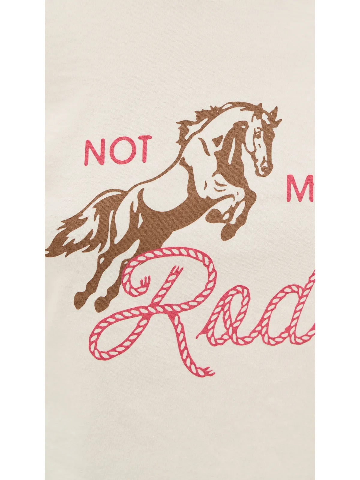 Sunny Somewhere Not My First Rodeo Femme クルーTシャツ オフホワイト - 画像6