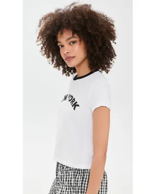 Sunny Somewhere ニューヨーク リンガーTシャツ - サムネイル5