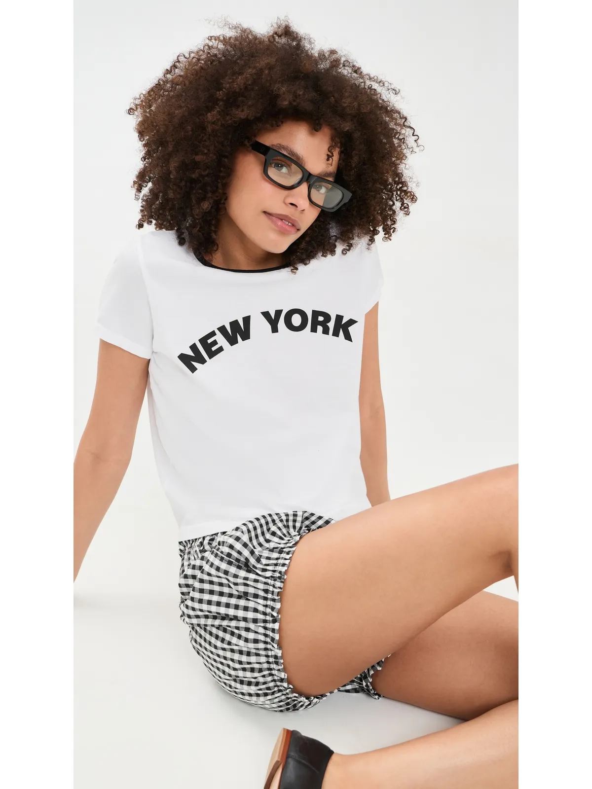 Sunny Somewhere ニューヨーク リンガーTシャツ - 画像2