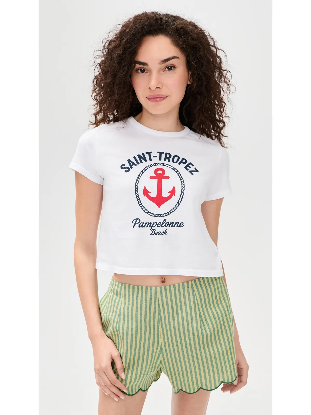 Sunny Somewhere Saint Tropez Pampelonne White Tシャツ - 画像2