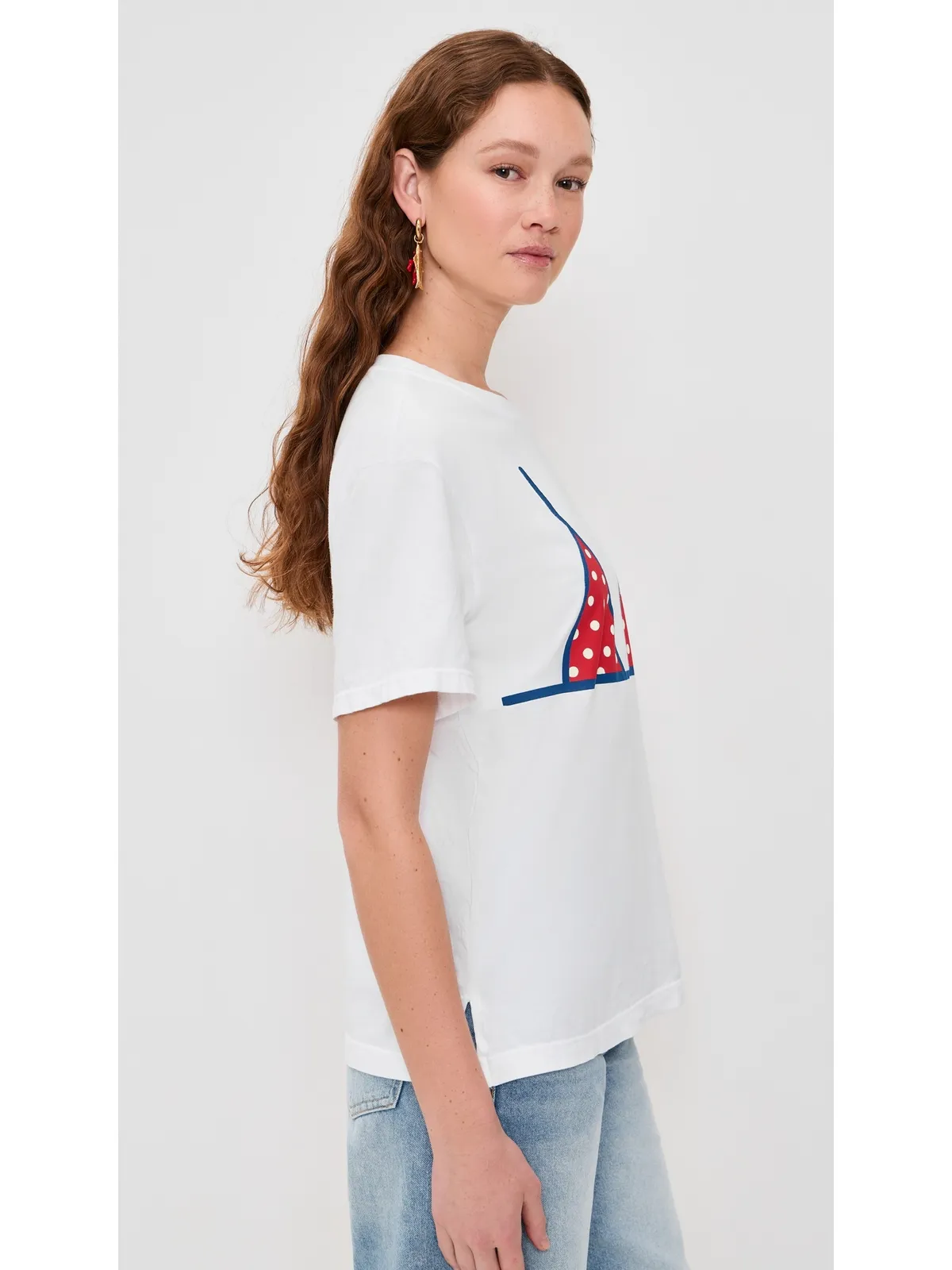 Sunny Somewhere ドット柄ビキニTシャツ - 画像4