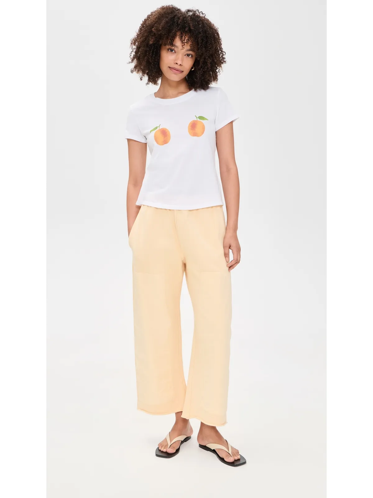 Sunny Somewhere ピーチズアンドクリーム Tシャツ - 画像5
