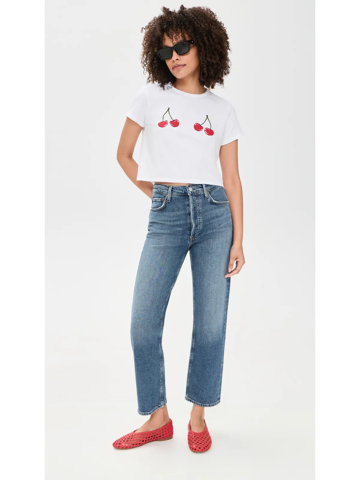 Sunny Somewhere チェリーピッキング Tシャツ - 画像5