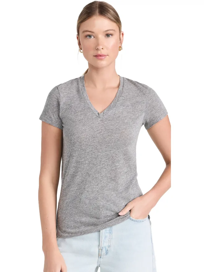 Stateside Stateside VネックTシャツ ヘザーグレーの商品画像