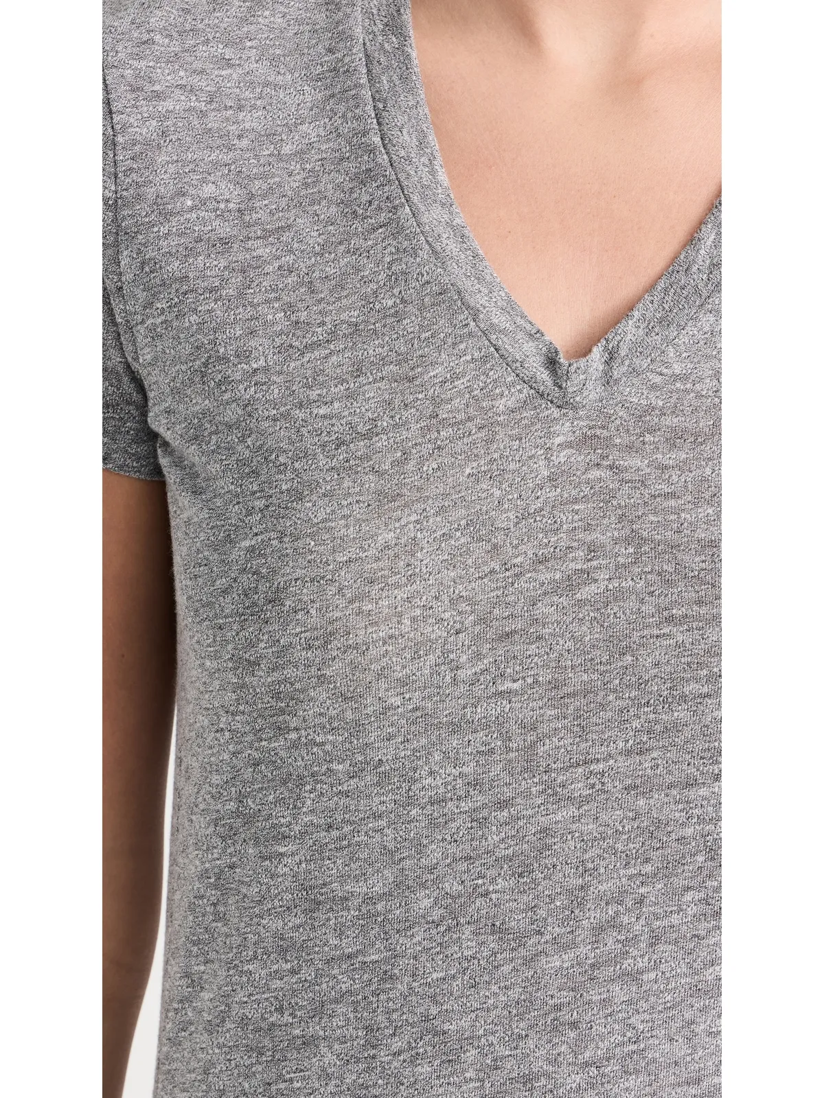 Stateside VネックTシャツ ヘザーグレー - 画像6