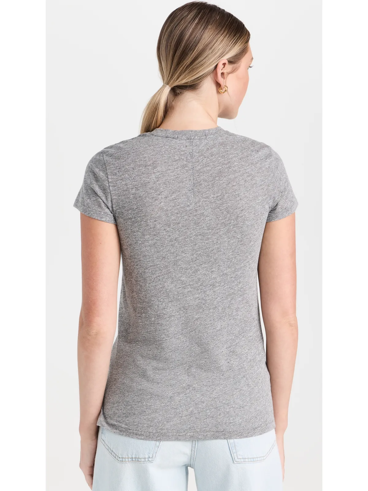 Stateside VネックTシャツ ヘザーグレー - 画像3