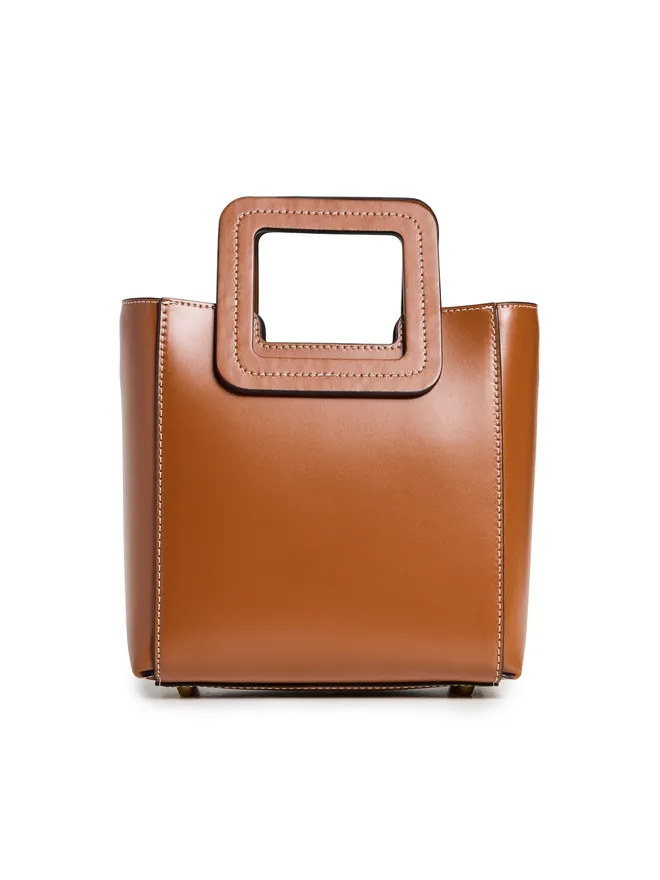 STAUD STAUD ミニ Shirley レザー バッグ タンの商品画像