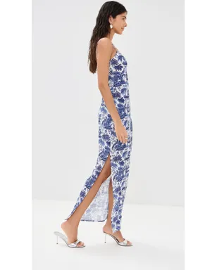 STAUD Hastings Dress Blue Toile M - サムネイル4