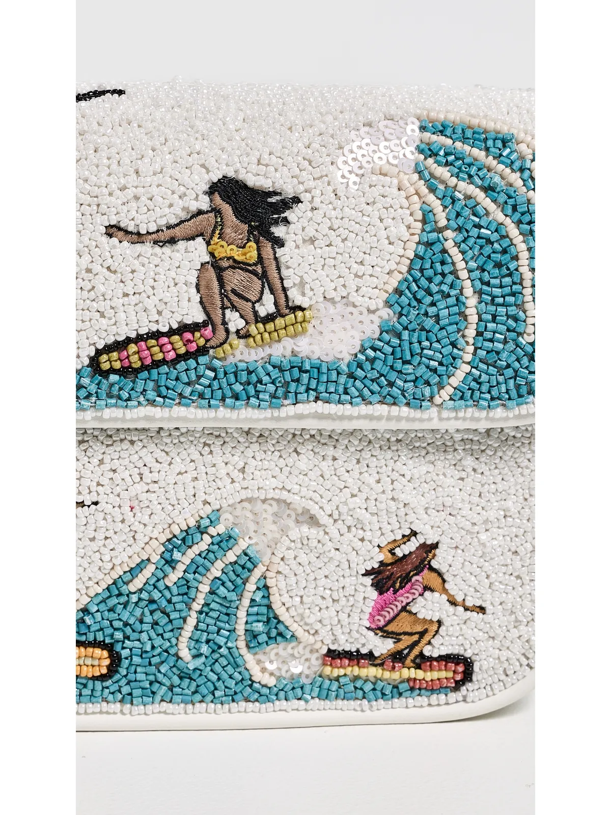 STAUD トミー ビーズ刺繍ショルダーバッグ Surf Babes - 画像5