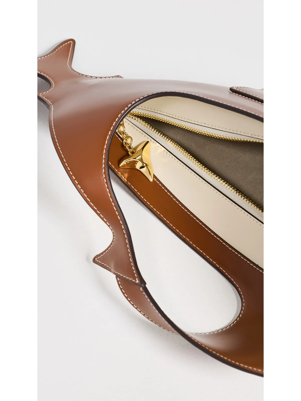 STAUD シャークハンドバッグ Tabac - 画像6
