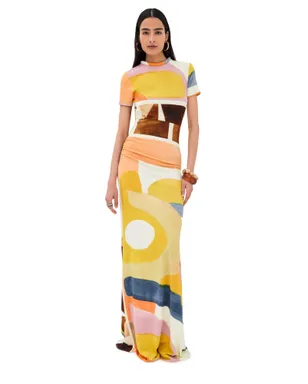 Silvia Tcherassi Ikia Dress アブストラクトプリント - サムネイル1