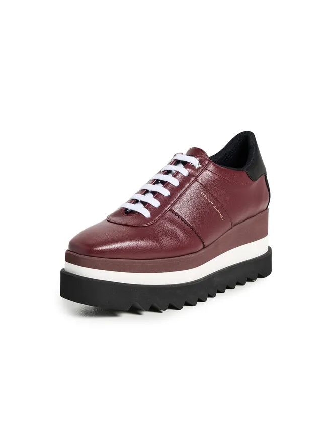 Stella McCartney Stella McCartney Sneakelyse ソフトグレイン加工 アルター・マット ミクロアウトソール付きスニーカーの商品画像