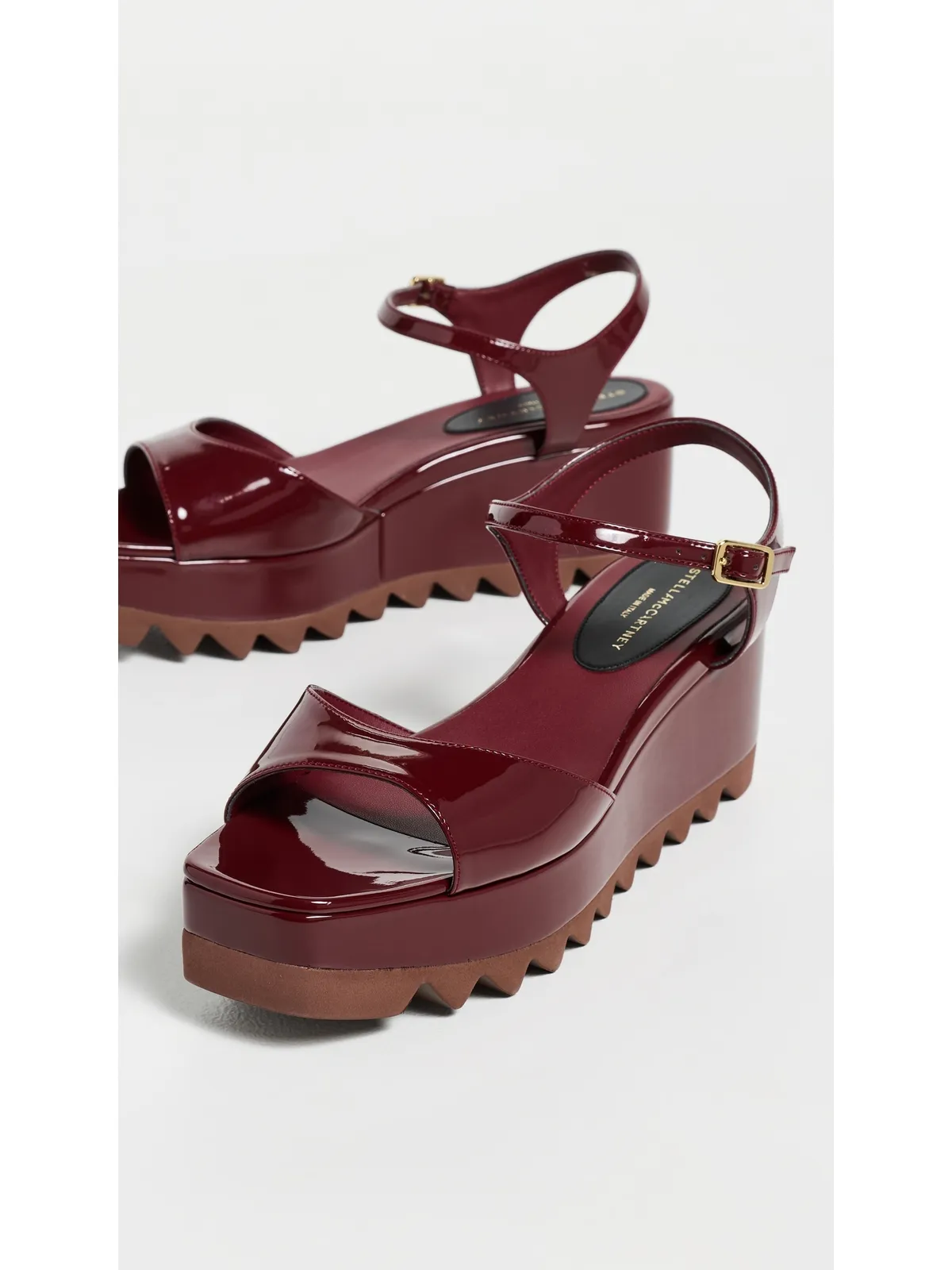 Stella McCartney エリース パテント アルター マット サンダル - 画像5