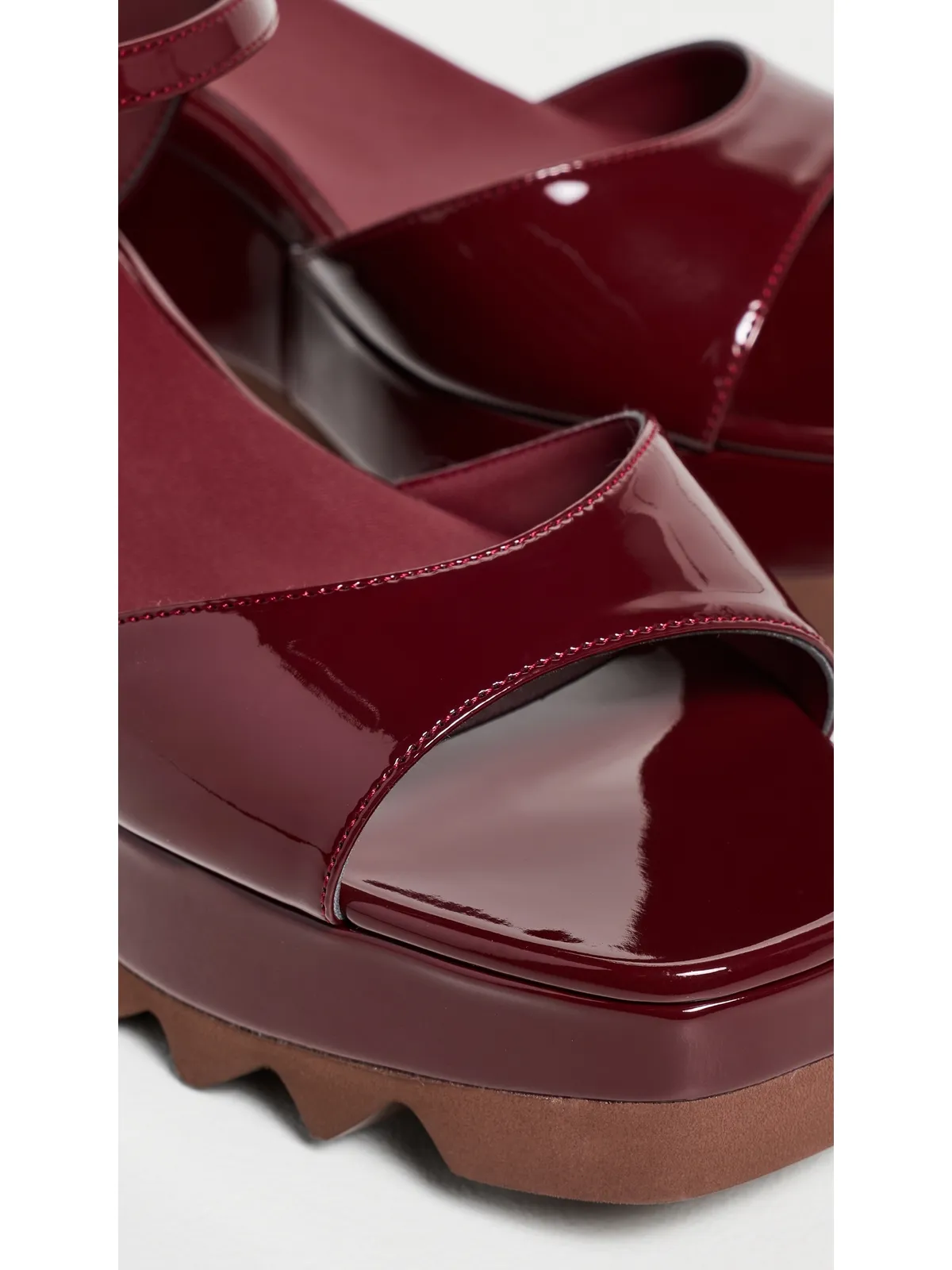 Stella McCartney エリース パテント アルター マット サンダル - 画像6