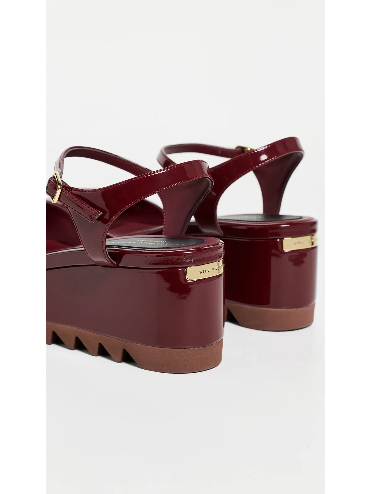 Stella McCartney エリース パテント アルター マット サンダル - 画像4