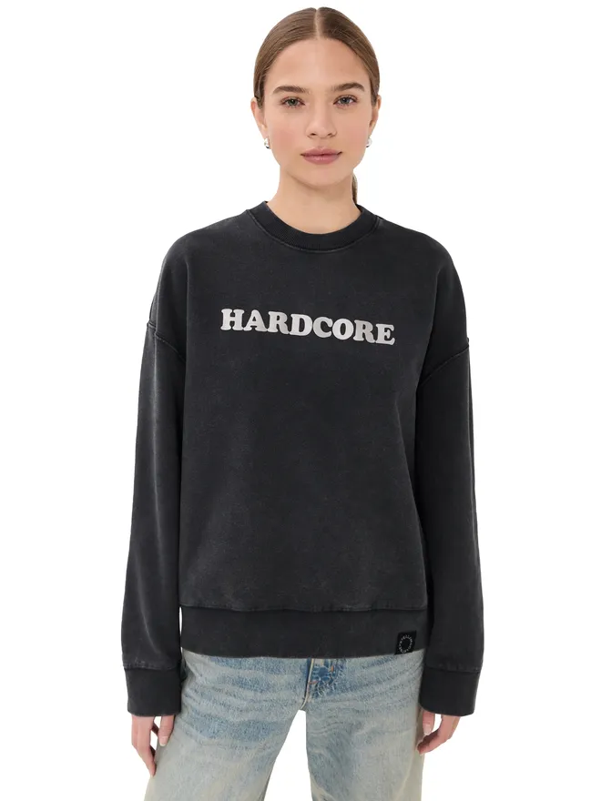 Stella McCartney Stella McCartney ハードコア・スローガン フーディー ウォッシュドブラックの商品画像