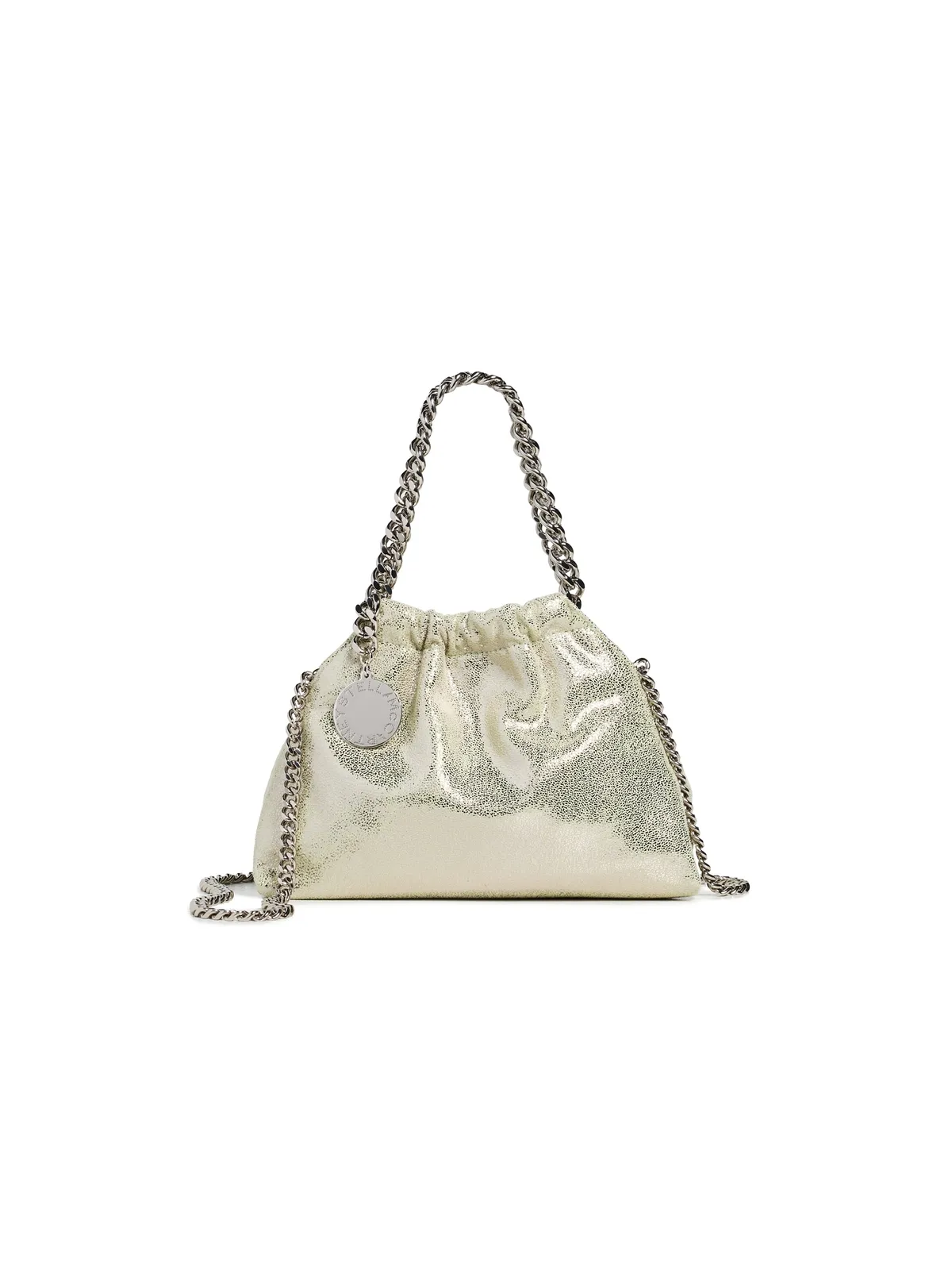 Stella McCartney ファラベラ ミニ ドローストリング バッグ ライトライムグリーン ワンサイズ - 画像1