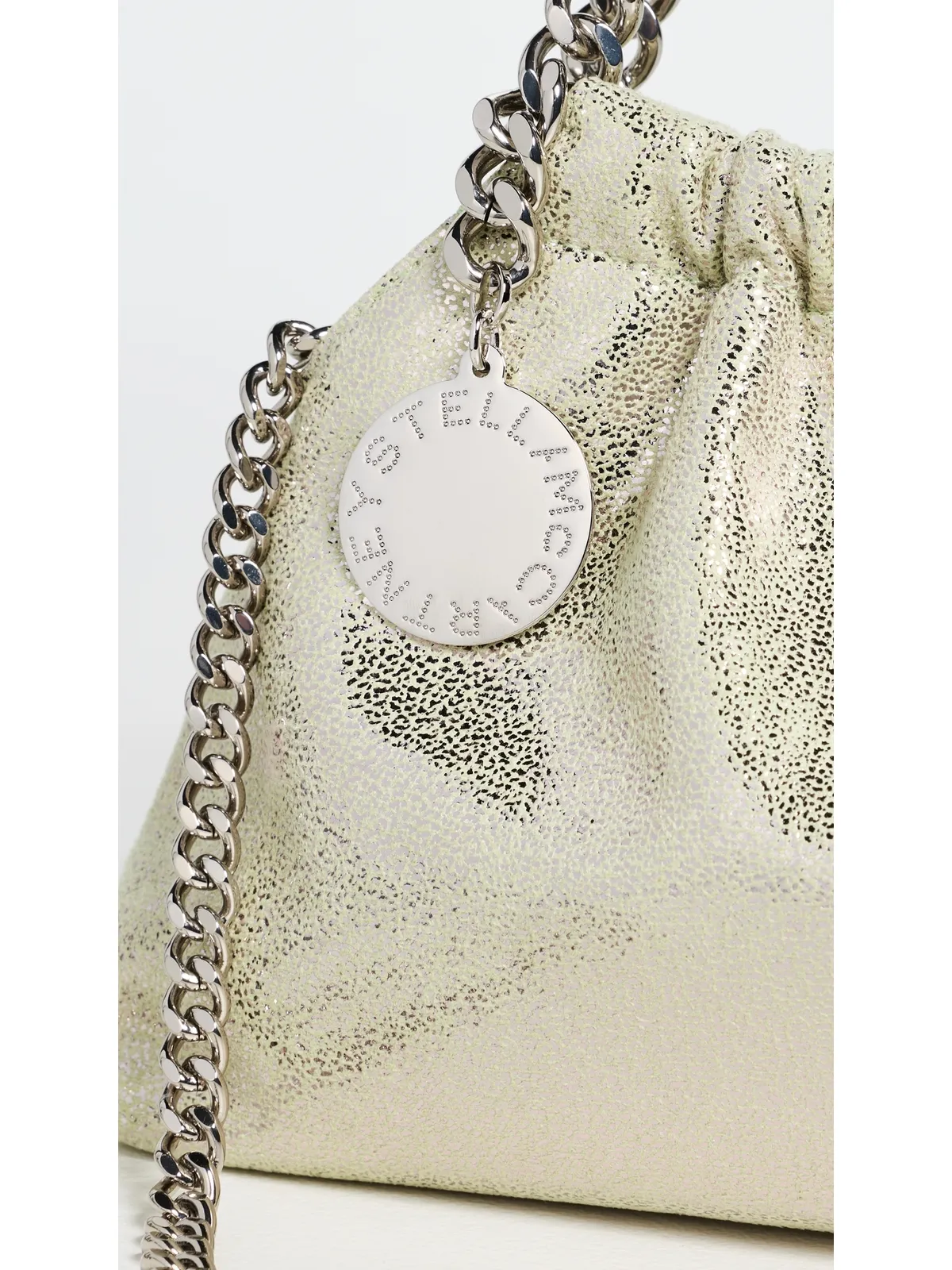 Stella McCartney ファラベラ ミニ ドローストリング バッグ ライトライムグリーン ワンサイズ - 画像5