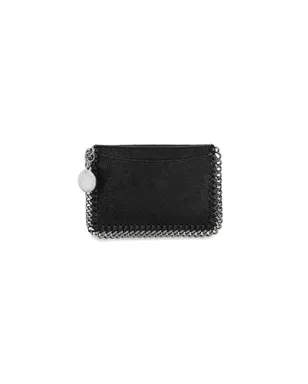 Stella McCartney フェラベラ フラットカードホルダー エコ シャギー・ディア ルテニウムチェーン ブラック - サムネイル1