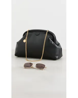 Stella McCartney Falabella パデッド ソフト クラッチ ブラック - サムネイル5
