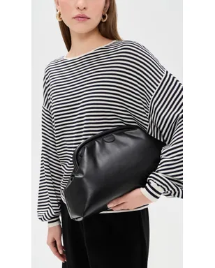 Stella McCartney Falabella パデッド ソフト クラッチ ブラック - サムネイル3