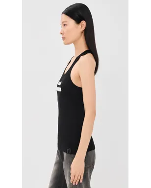 Stella McCartney Come Together スローガン入りタンクトップ ブラック M - サムネイル4
