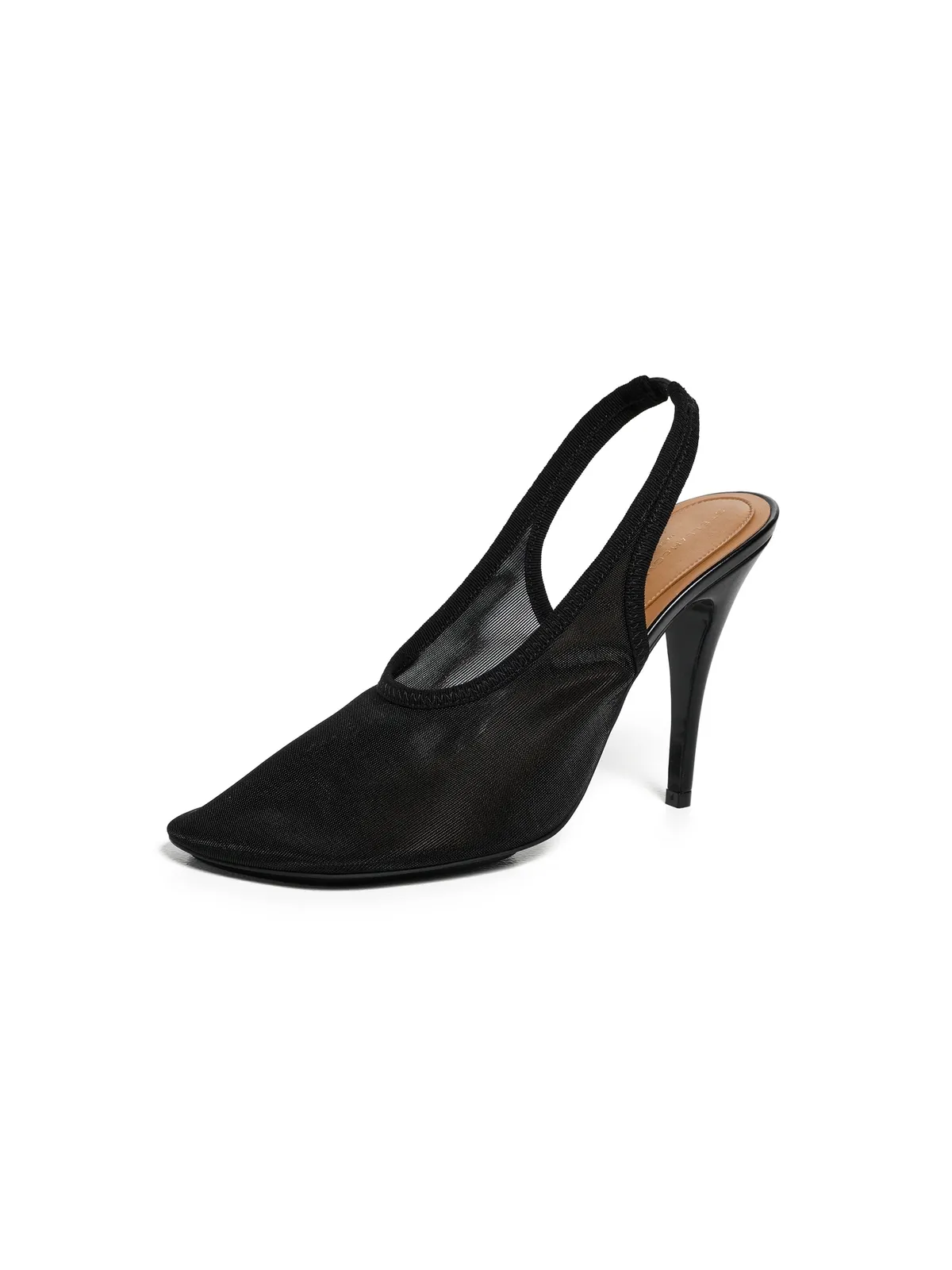 Stella McCartney スリングバックストレッチメッシュパンプス ブラック 37 - 画像1