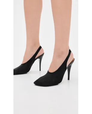 Stella McCartney スリングバックストレッチメッシュパンプス ブラック 37 - サムネイル3