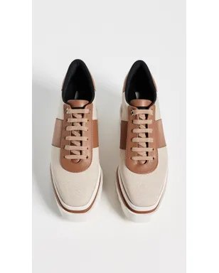 Stella McCartney 塩と胡椒 キャンバス Sneakelyse エクリュ - サムネイル5