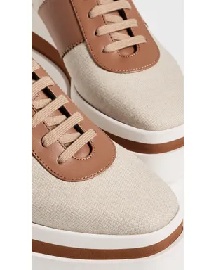 Stella McCartney 塩と胡椒 キャンバス Sneakelyse エクリュ - サムネイル6