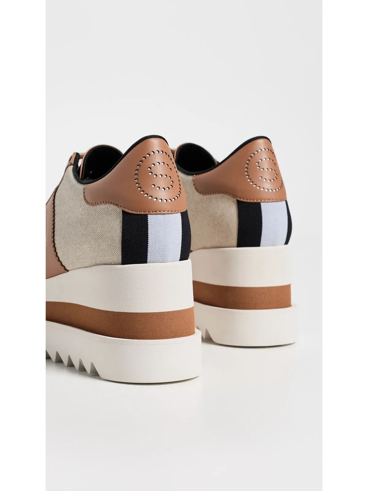 Stella McCartney 塩と胡椒 キャンバス Sneakelyse エクリュ - 画像4