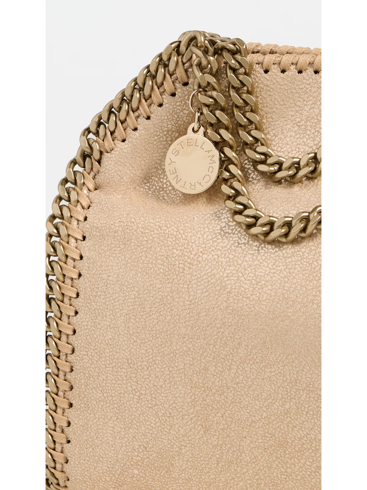 Stella McCartney エコ シャイニー ドット チャモア ファラベラ タイニーバッグ ゴールド 1サイズ - 画像5