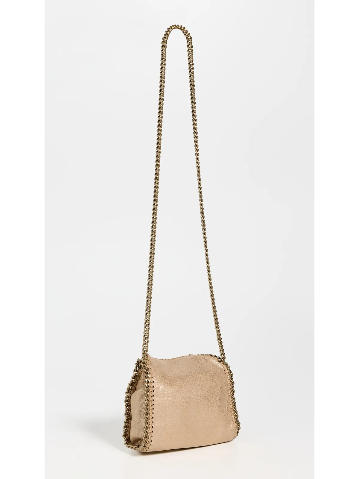 Stella McCartney エコ シャイニー ドット チャモア ファラベラ タイニーバッグ ゴールド 1サイズ - 画像4