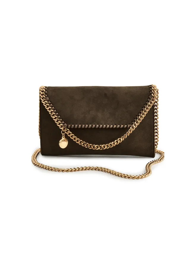 Stella McCartney Stella McCartney フェラベラ ウォレットチェーン・クロスボディバッグ アルター・スエード モカ ワンサイズの商品画像