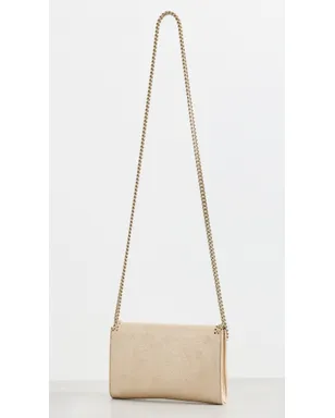 Stella McCartney ファラベラ エコ シャイニー ドット チャモア ウォレット・オン・チェーン ゴールド 1サイズ - サムネイル4